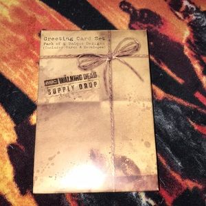 AMC the walking dead pack of 4 greeting cards New